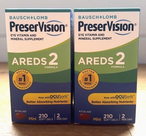 2 pieces Eye Vitamin & Mineral Supplement, 210 Soft Gels 2 pieces Eye Vitamin & Mineral Supplement, 210 Soft Gels