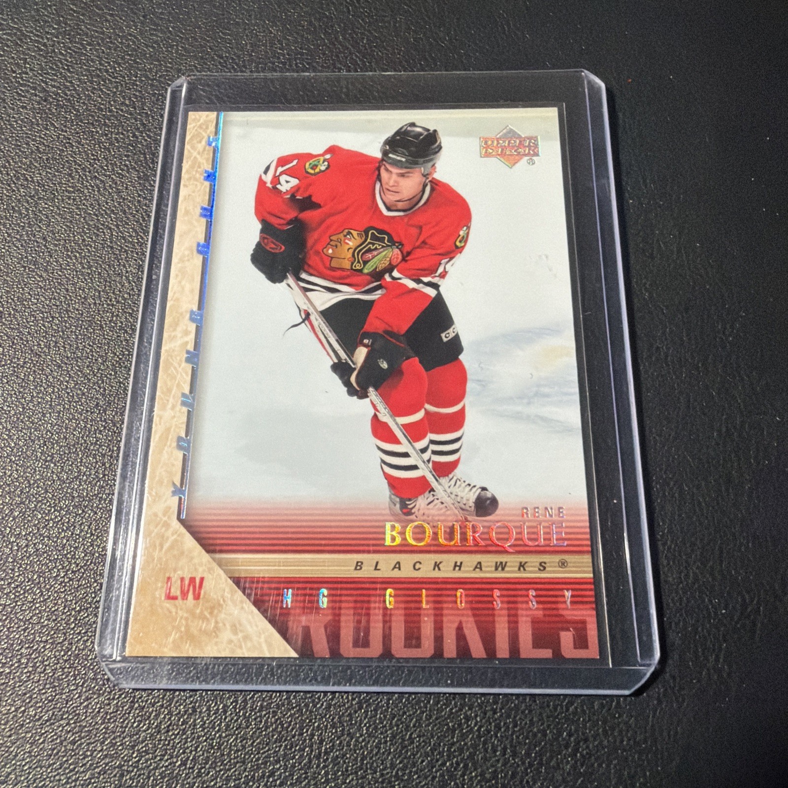 2005-06 Upper Deck Rene Bourque Young Guns Rookie Blackhawks RC High Gloss 3/10 2005-06 Upper Deck Rene Bourque Young Guns Rookie Blackhawks RC High Gloss 3/10