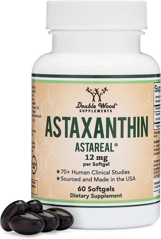 1-5x Astaxanthin 12mg Capsules - Supports Skin Eye Immune & Gut Health 60 Caps