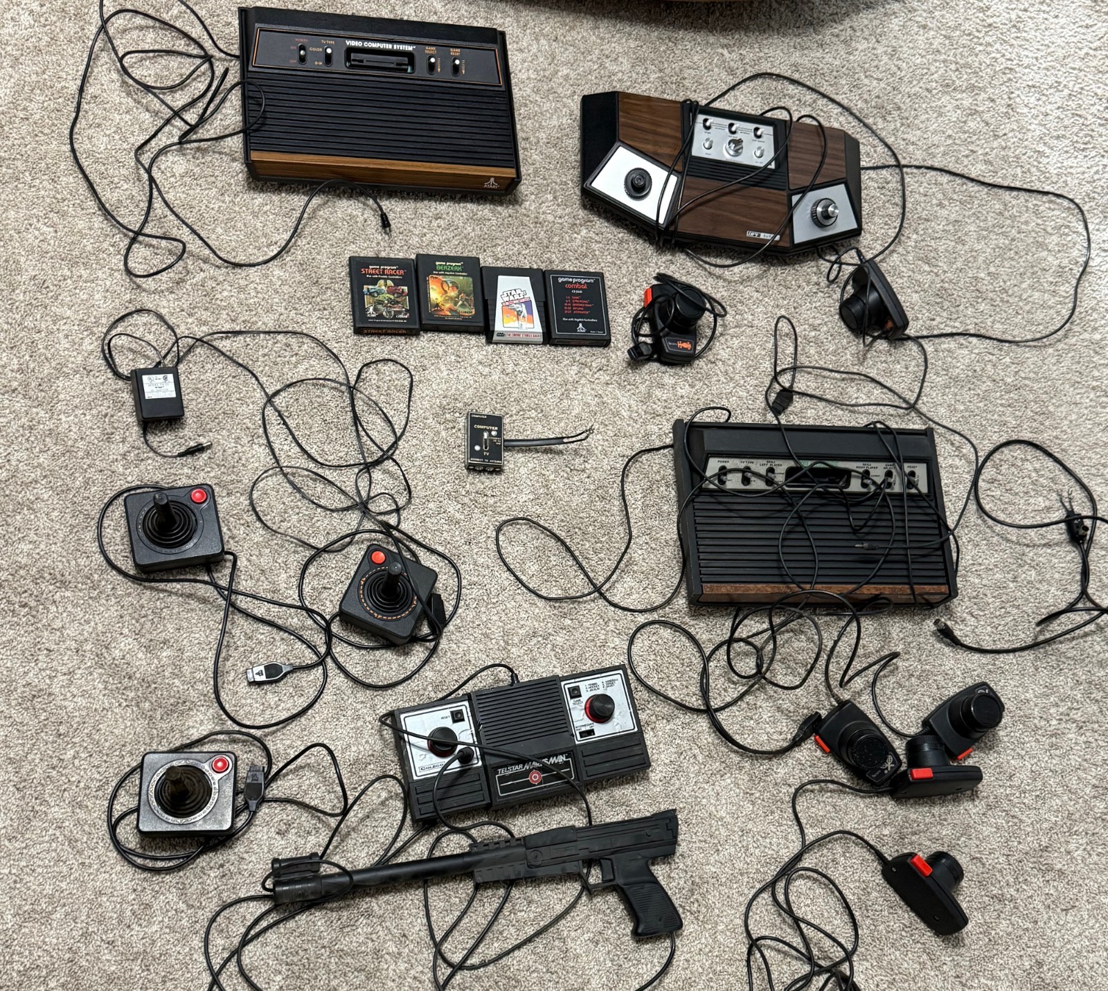 1970s Atari Retro Video Game Consoles, Games, and Accessory Lot