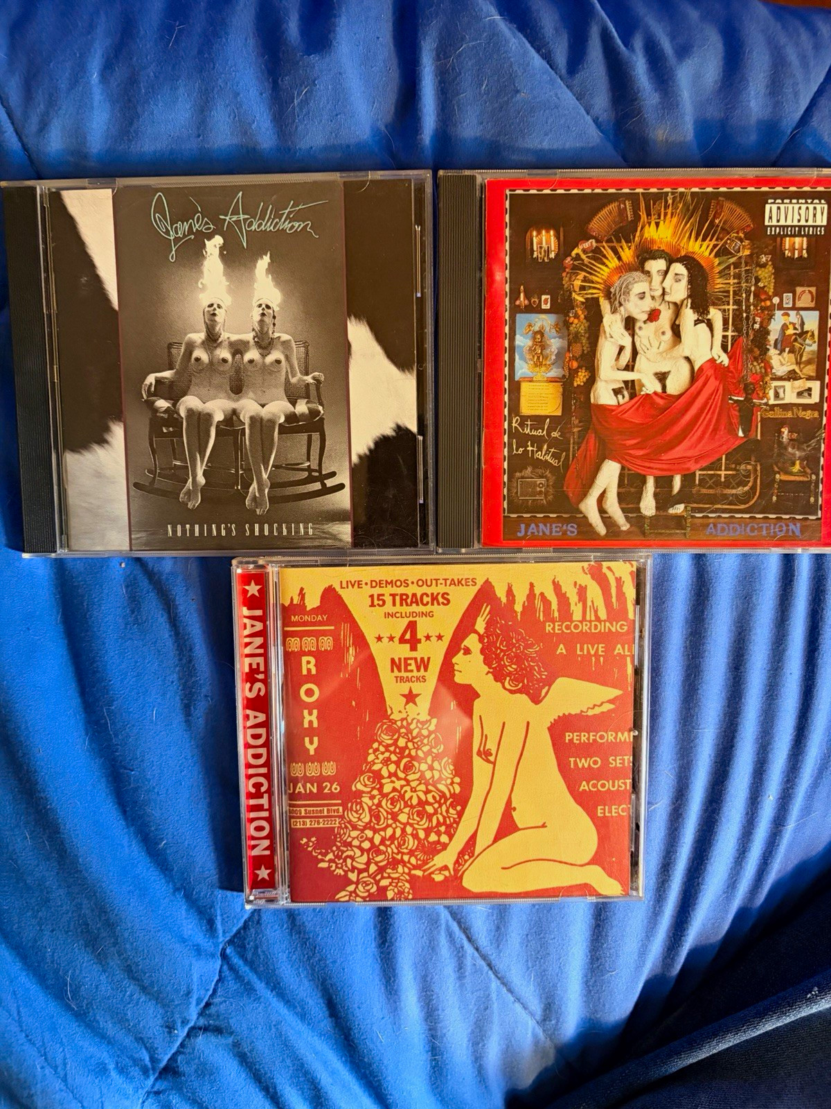 Jane\'s Addiction 3 CD Lot Nothing\'s Shocking Ritual de lo Habitual Kettle Whist Jane\'s Addiction 3 CD Lot Nothing\'s Shocking Ritual de lo Habitual Kettle Whist