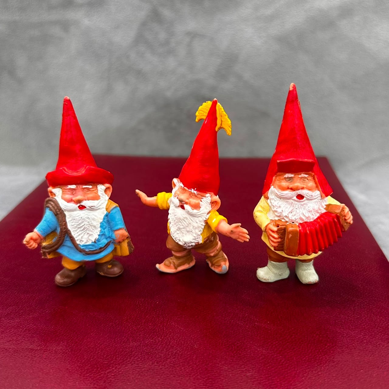 Vintage 1980s David The Gnome BRB PVC Figures Lot of 3 Mining Tools Collectible