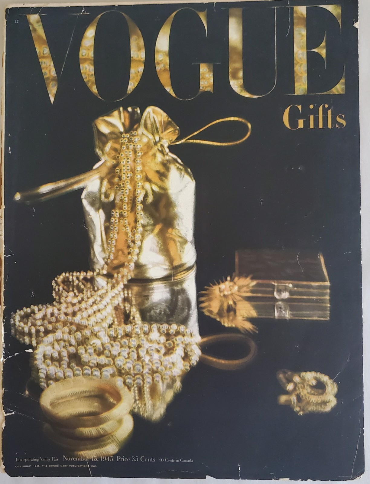 Vtg Vogue Magazines - Lot Of 7 - Years 1945, 1952, 1954, 1956, 1961