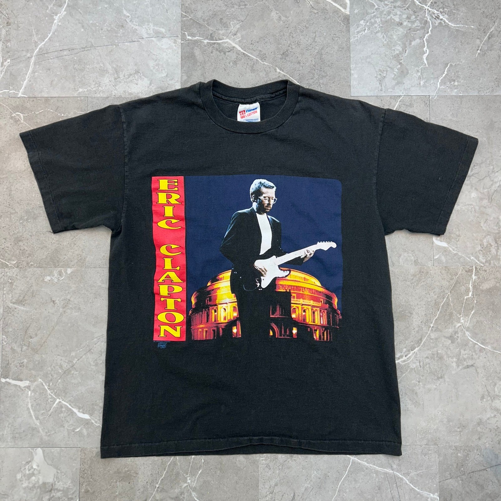 90s Vintage Eric Clapton Graphic North American Tour Tee Men Large Concert Shirt