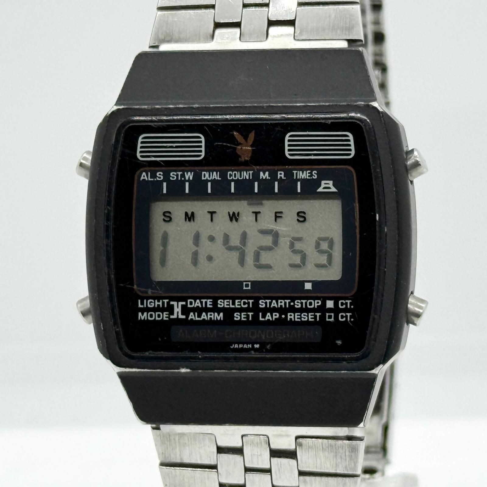 SEIKO PLAY BOY Y749 4000 QZ Men\'s Rare Vintage Wristwatch