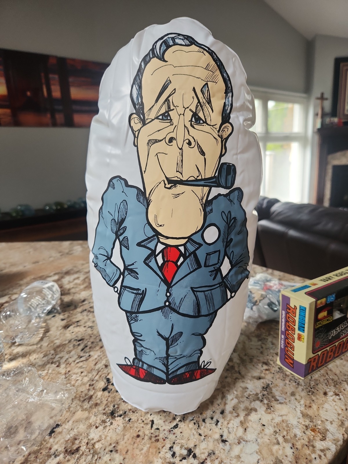 Vtg Tony Benn Political Punching Bag UK Labour Party Parliament Harold Wilson Vtg Tony Benn Political Punching Bag UK Labour Party Parliament Harold Wilson
