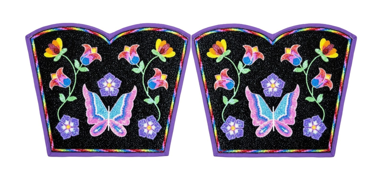 Handmade Beaded Wool Leggings For Powwow Woman