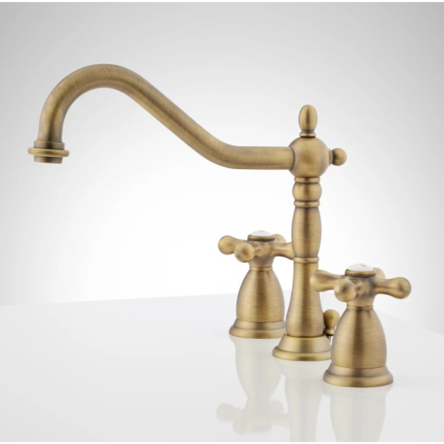 Signature Hardware 487977 Victorian 1.2 GPM Widespread Bathroom Faucet with