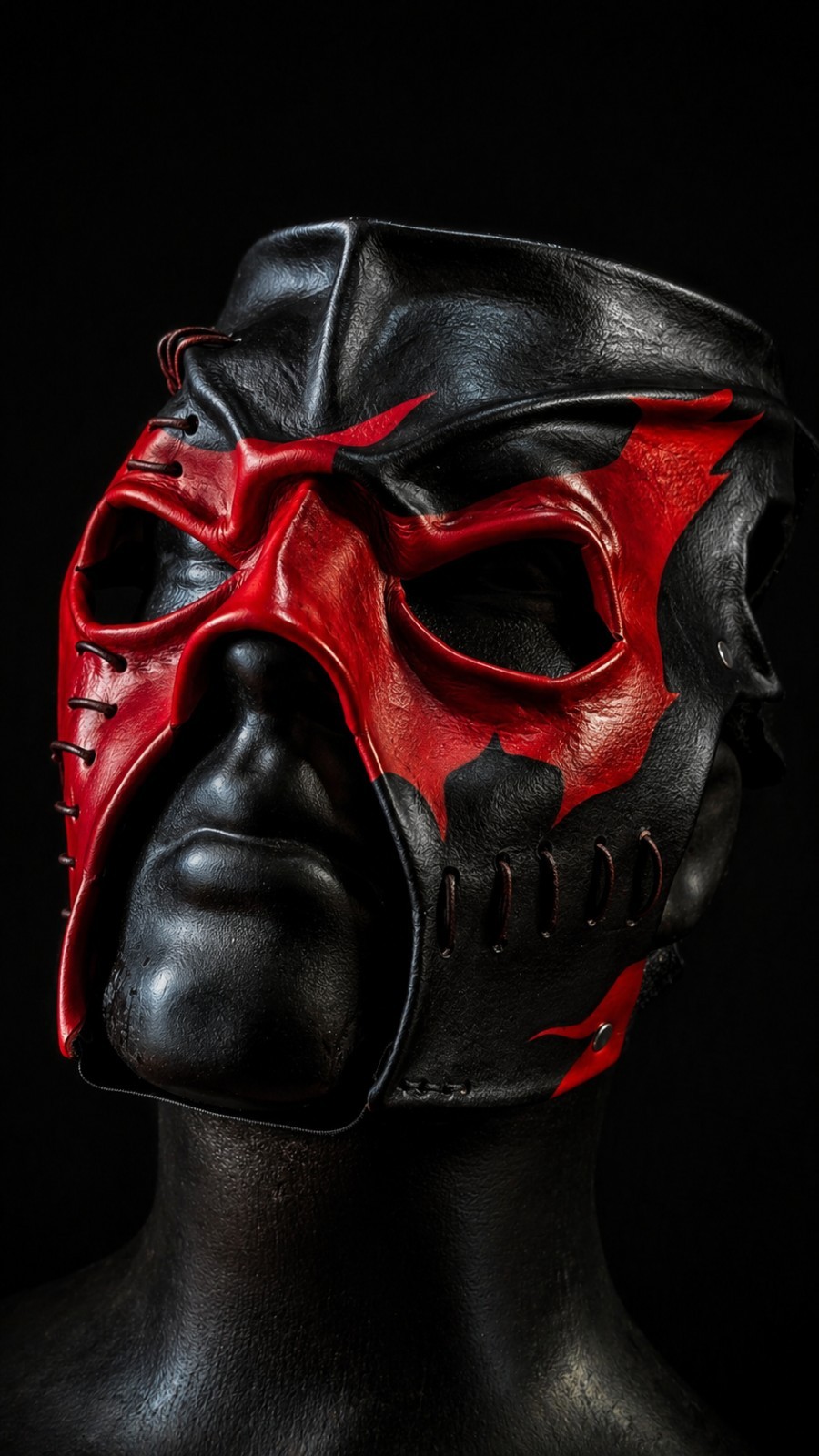 WWE Leather 2002 Kane Wrestling Mask Replica Wwf Custom *Made to Order* WWE Leather 2002 Kane Wrestling Mask Replica Wwf Custom *Made to Order*