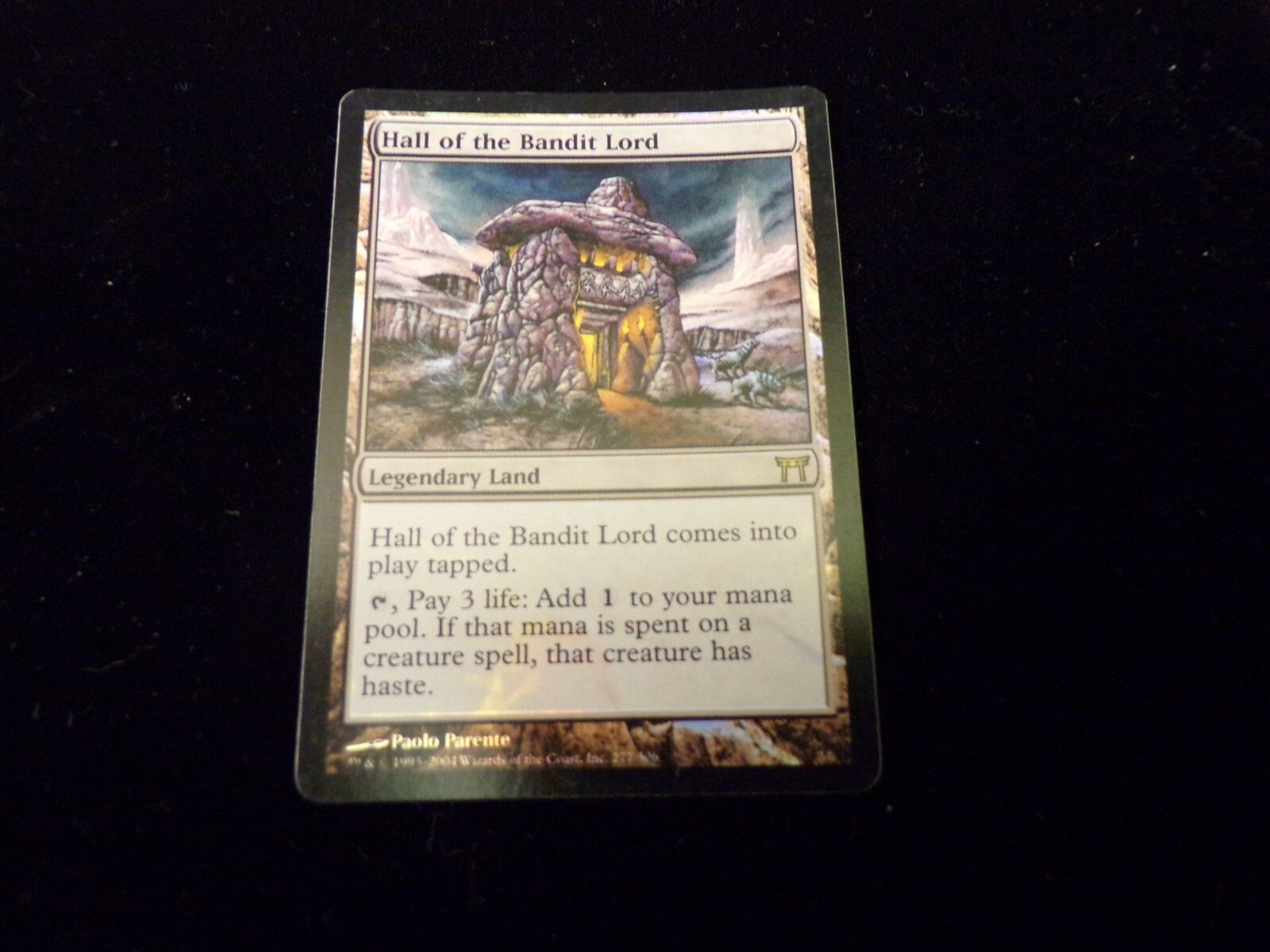 HALL OF THE BANDIT-FOIL CHAMPIONS OF KAMIGAWA EDITION-MAGIC THE GATHERING CARD. HALL OF THE BANDIT-FOIL CHAMPIONS OF KAMIGAWA EDITION-MAGIC THE GATHERING CARD.