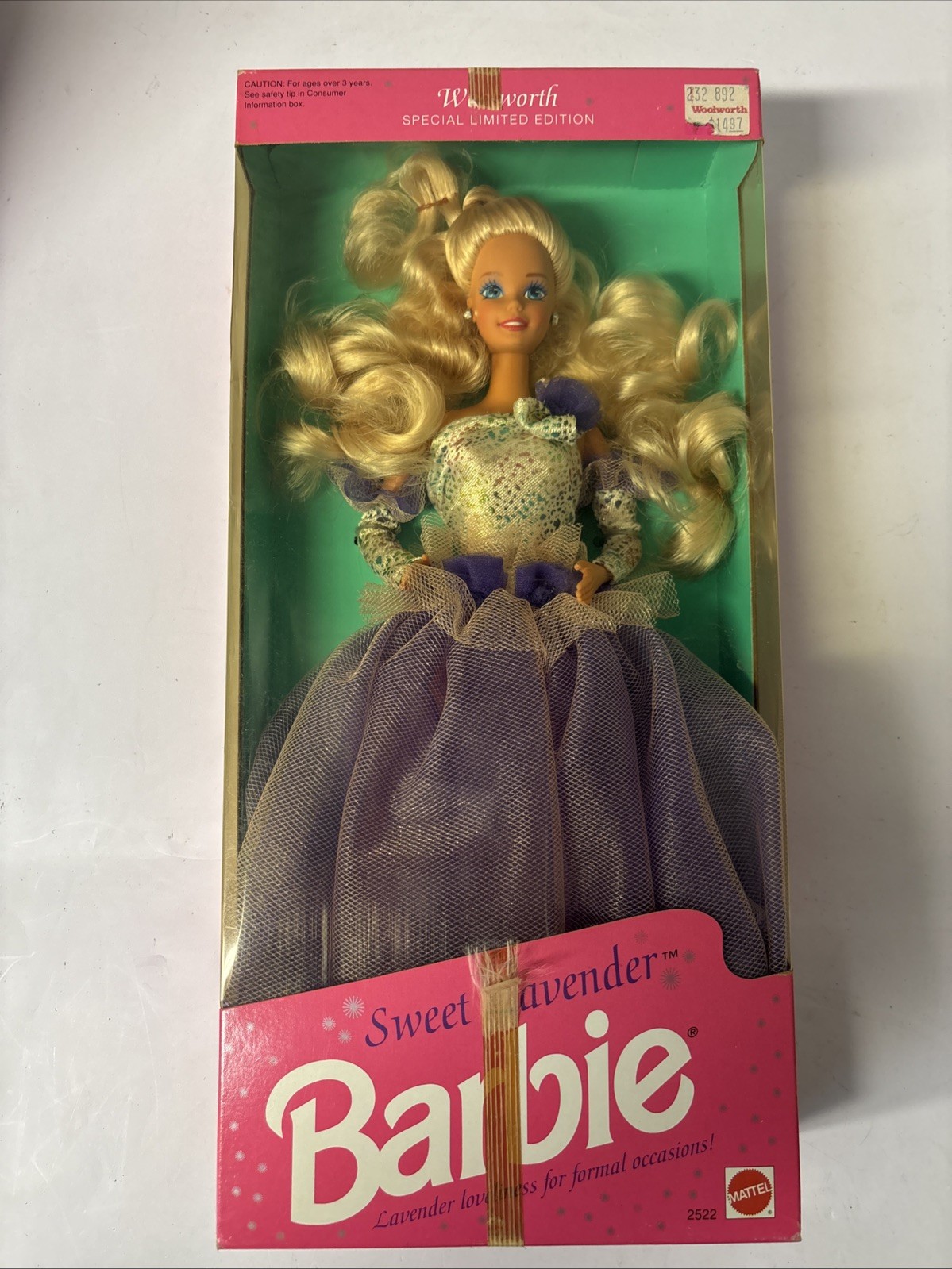 1992 SWEET LAVENDER BARBIE Woolworth Special Limited Edition #2522 Mattel - NRFB