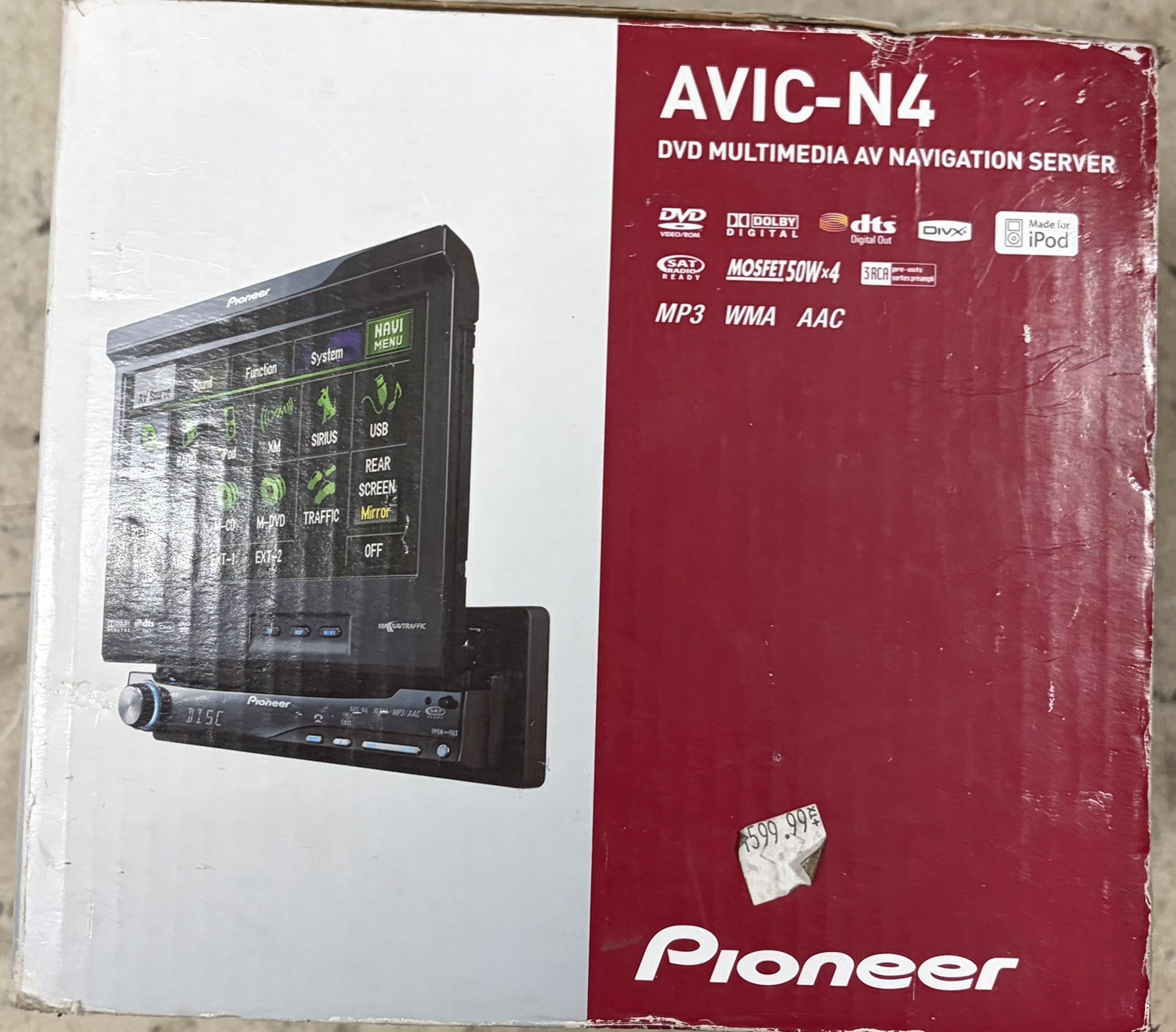 PIONEER AVIC N4 MULTIMEDIA NAVIGATION RADIO OLD SCHOOL PIONEER AVIC N4 MULTIMEDIA NAVIGATION RADIO OLD SCHOOL