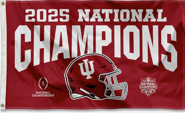 Indiana Hoosiers 3x5 Ft Flag Championship Banner Indiana Hoosiers 3x5 Ft Flag Championship Banner