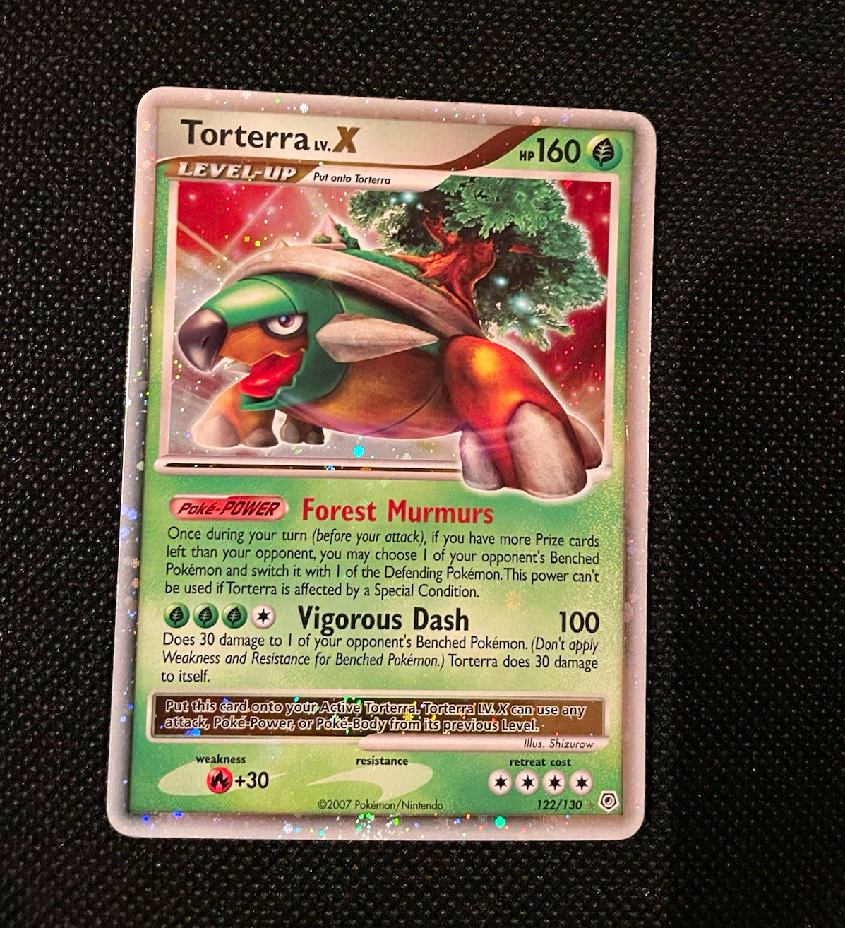 Pokemon TCG Torterra LV.X 122/130 Holo English 2007 Pokemon Card Shizurow
