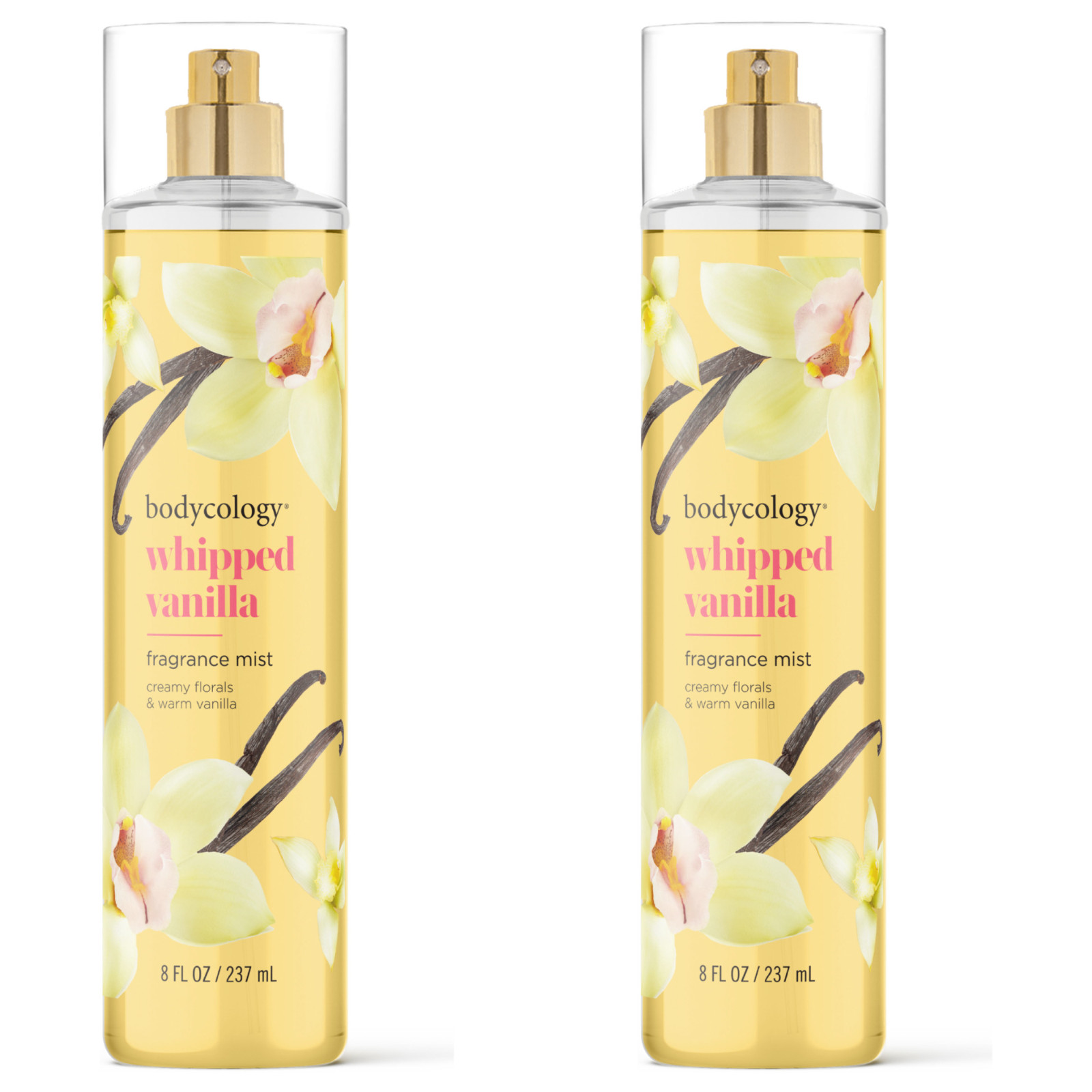 Bodycology Whipped Vanilla Fragrance Body Mist 8 fl oz 2-Pack Bodycology Whipped Vanilla Fragrance Body Mist 8 fl oz 2-Pack