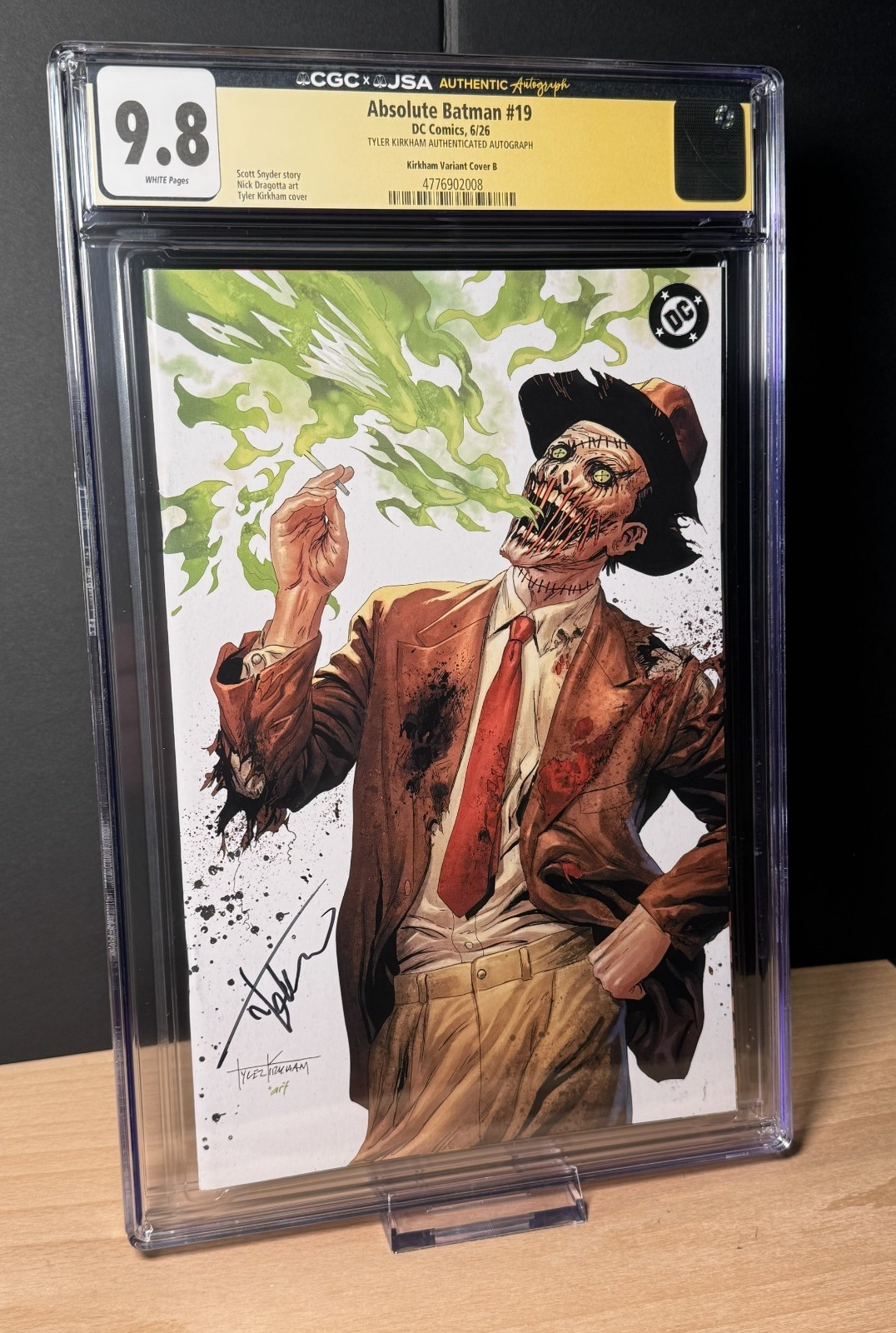 🦇 Absolute Batman #19 Virgin – Tyler Kirkham Signed CGC/JSA 9.8 White Pages 🦇