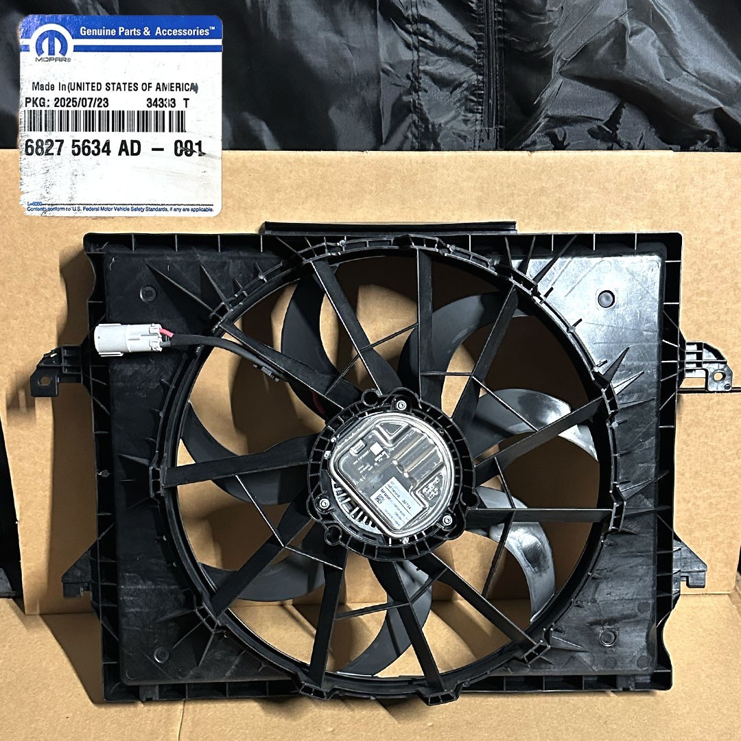 NEW OEM 2019-2025 Ram / Jeep Mopar Radiator Cooling Fan Module Mopar 68275634AD NEW OEM 2019-2025 Ram / Jeep Mopar Radiator Cooling Fan Module Mopar 68275634AD