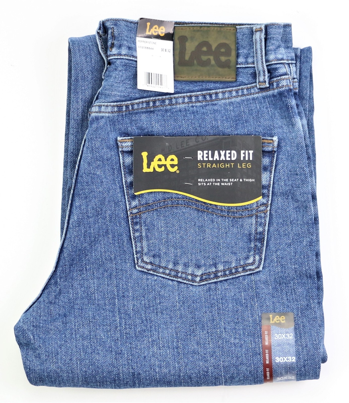 Lee Men\'s Relaxed Fit Straight Leg Jeans All Men’s Sizes Four Colors 100% Cotton