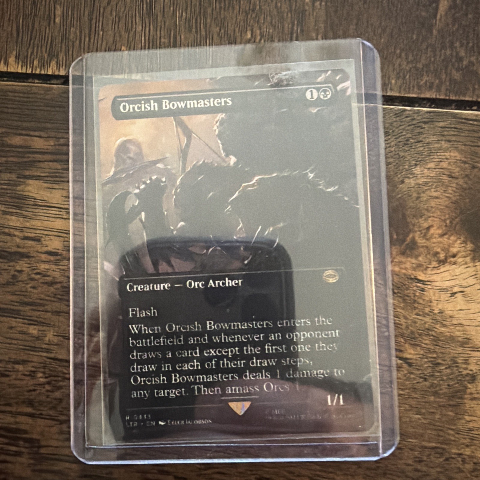 MTG Lord of the Rings #433 Orcish Bowmasters Borderless Regular Card