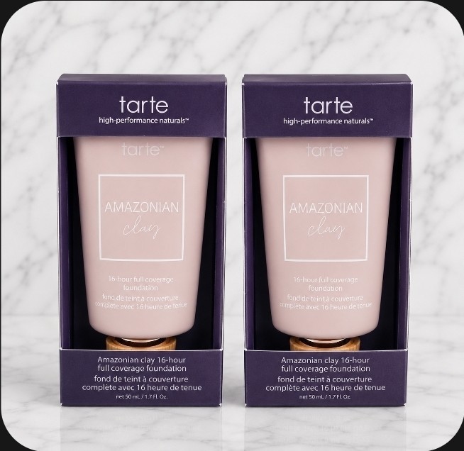 2x Tarte 18B FAIR LIGHT BEIGE Amazonian Clay 16HR Hour Full Cover Foundation 1.7 2x Tarte 18B FAIR LIGHT BEIGE Amazonian Clay 16HR Hour Full Cover Foundation 1.7