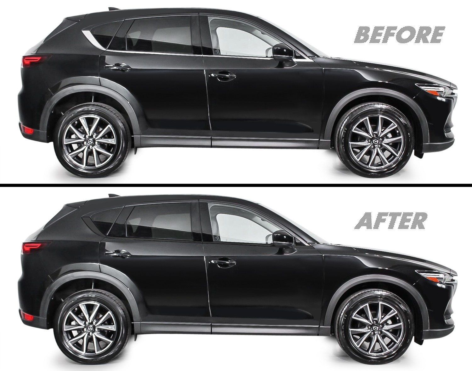 Chrome Delete Blackout Vinyl for 2017-25 Mazda CX5 CX-5 Window Trim