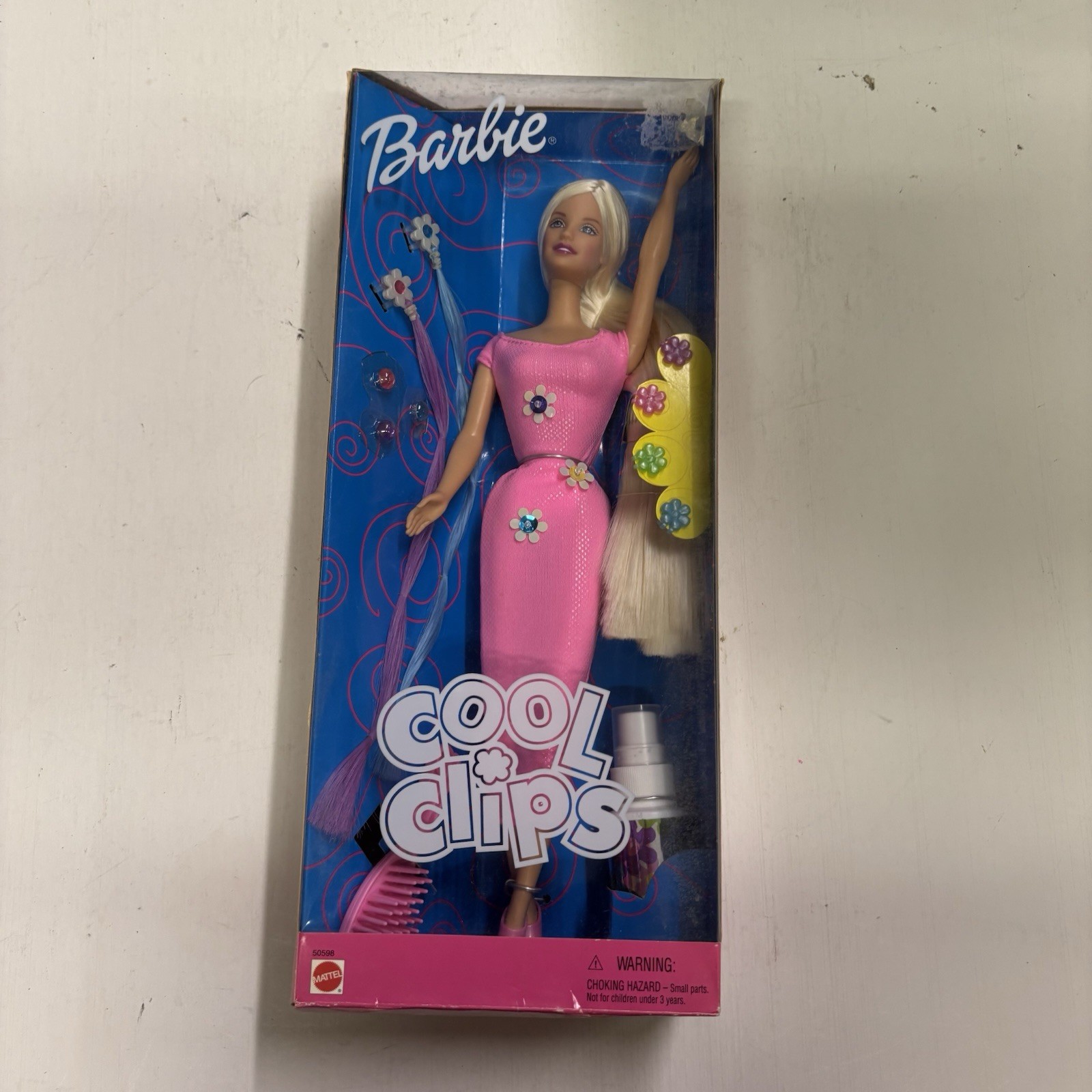 Cool Clips Barbie Doll 2001 Mattel 50598 NEW VTG 