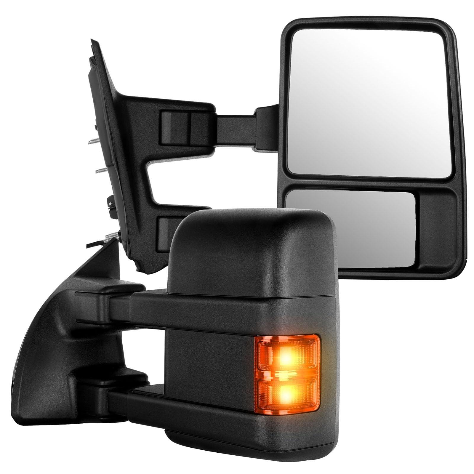 Pair Tow Mirrors Fit For Ford For F-250 Series Pickup For 2008-2016