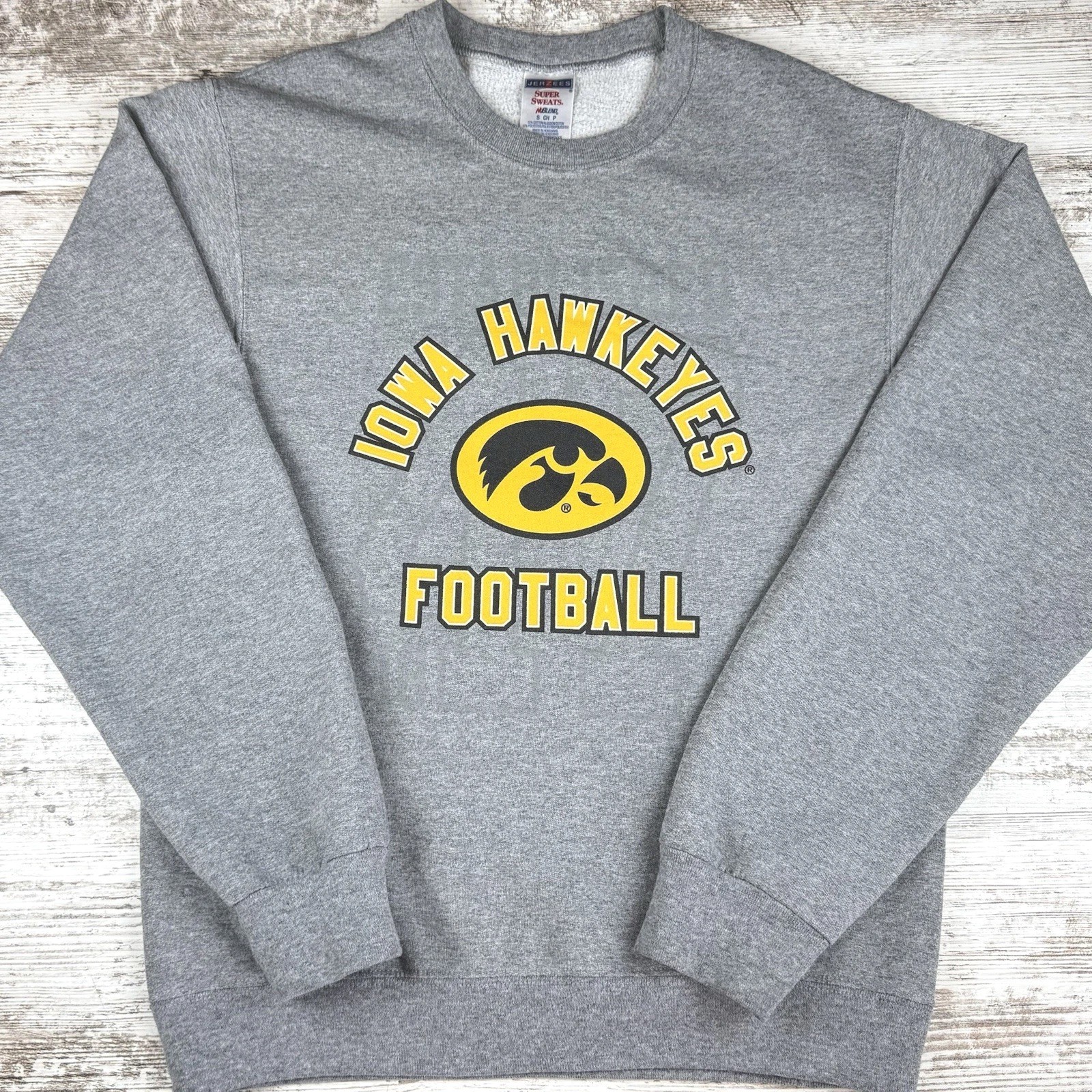 VTG Iowa Hawkeyes Football Crewneck Sweatshirt Mens Small