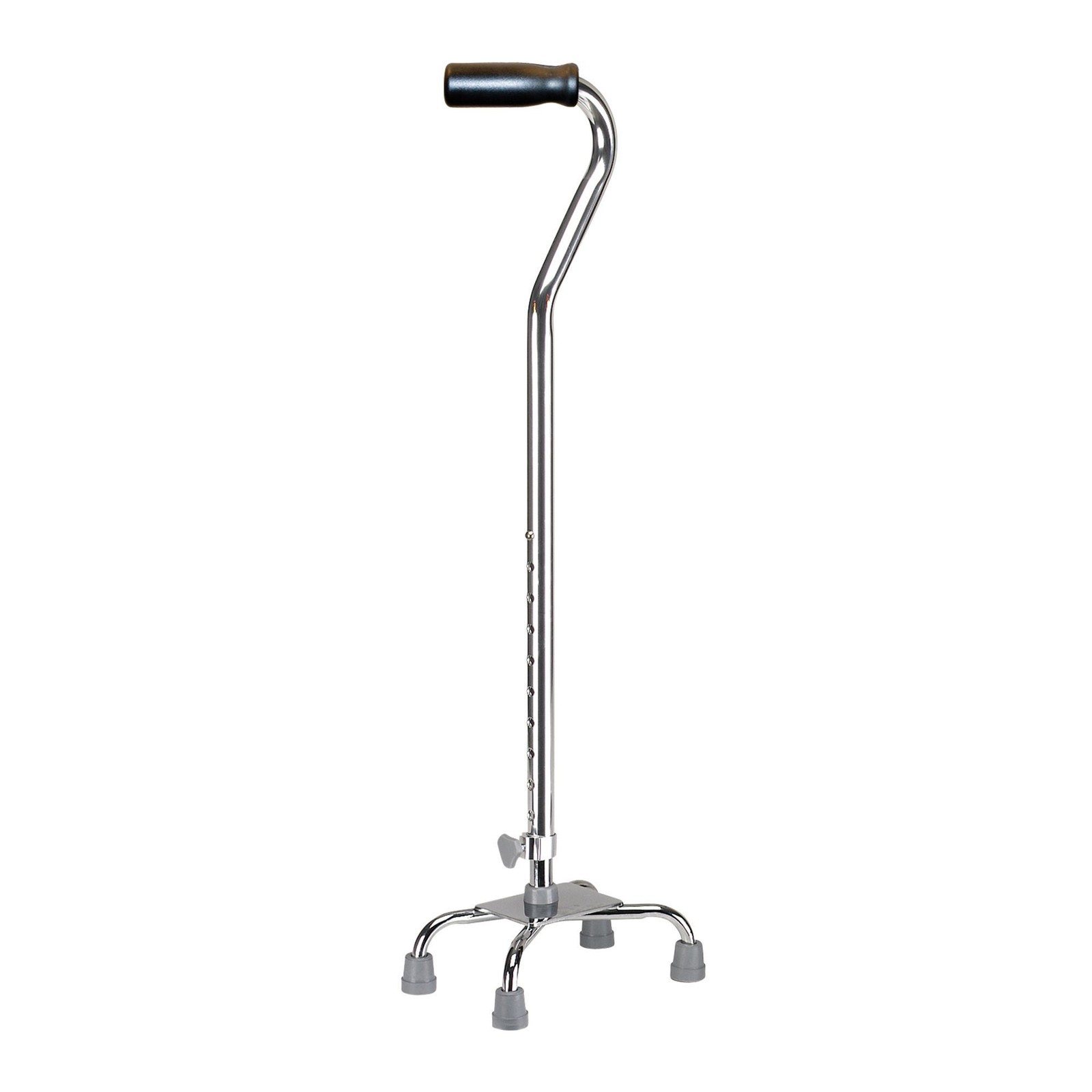 drive Chrome Aluminum Small Base Quad Cane 30 to 39\