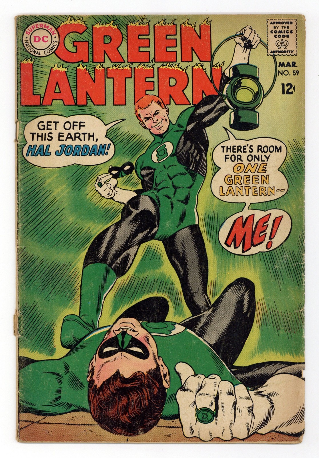 Green Lantern #59 GD 2.0 1968 1st app. Guy Gardner