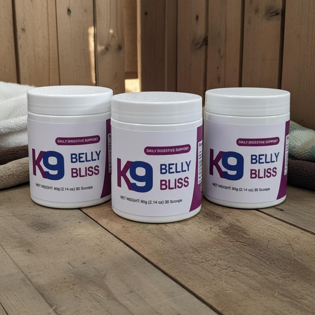 3x K9 Belly Bliss Daily Digestion for Dogs - 2.14OZ - 30 Scoops