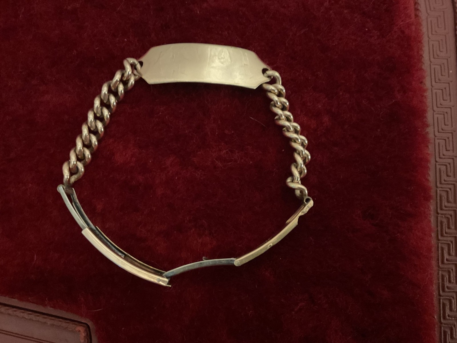 Vintage G&E Rodd 9ct lined gold Identity bracelet from Sidney, Australia