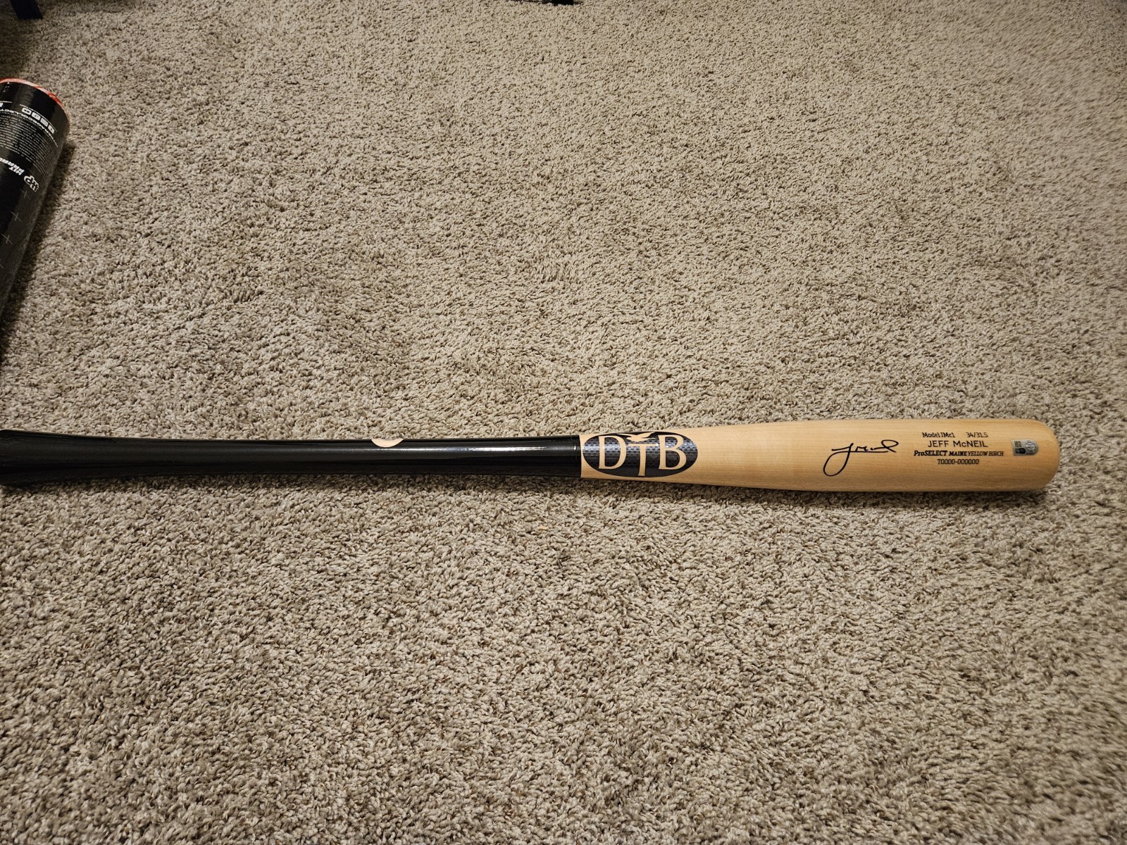 Jeff McNeil Athletics Autographed Dove Tail Game Model Blonde Bat Fanatics COA Jeff McNeil Athletics Autographed Dove Tail Game Model Blonde Bat Fanatics COA
