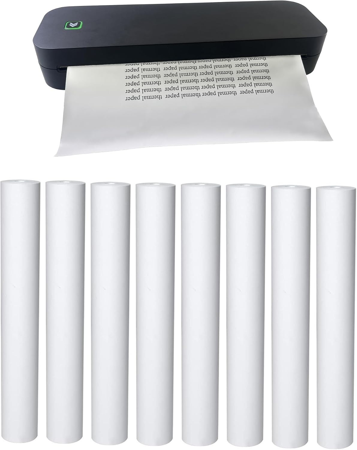 8 rolls (about 200 pages), A4, BPS free, thermal printer paper, BPA free. For a 8 rolls (about 200 pages), A4, BPS free, thermal printer paper, BPA free. For a