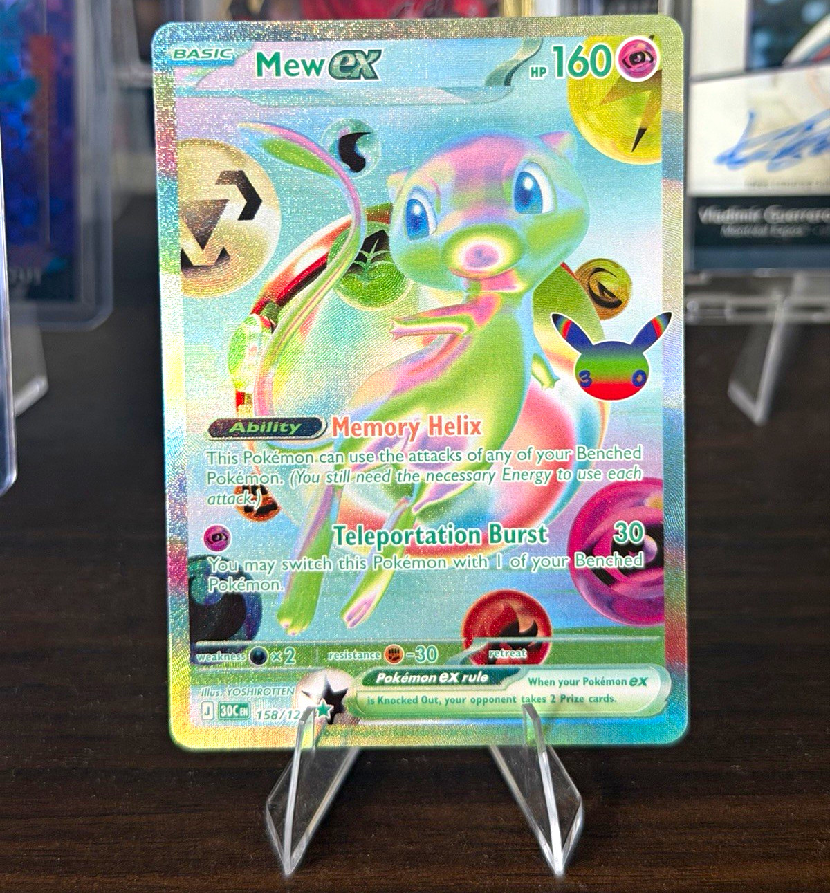 The Pokemon Company Mew EX 88/113 Celebrations Ultra Rare Full Art Holo