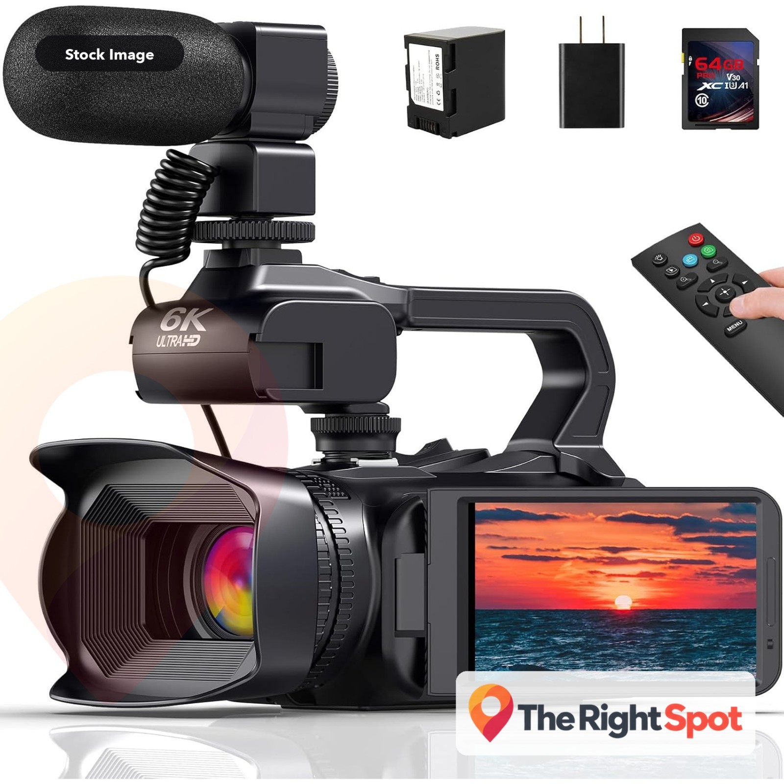 MV-DV095 6K 64MP WiFi Digital Video Camcorder IR Night Vision Microphone