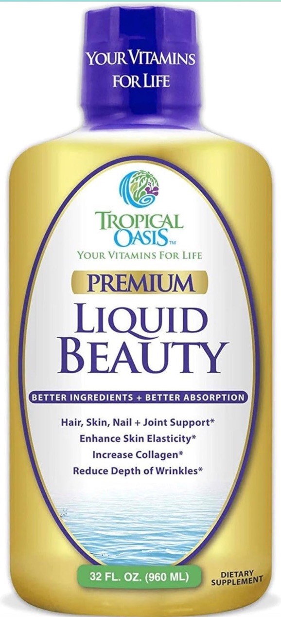 Tropical Oasis Liquid Beauty Nutritional Supplement 32 Fl Oz Hair Skin Nails Tropical Oasis Liquid Beauty Nutritional Supplement 32 Fl Oz Hair Skin Nails