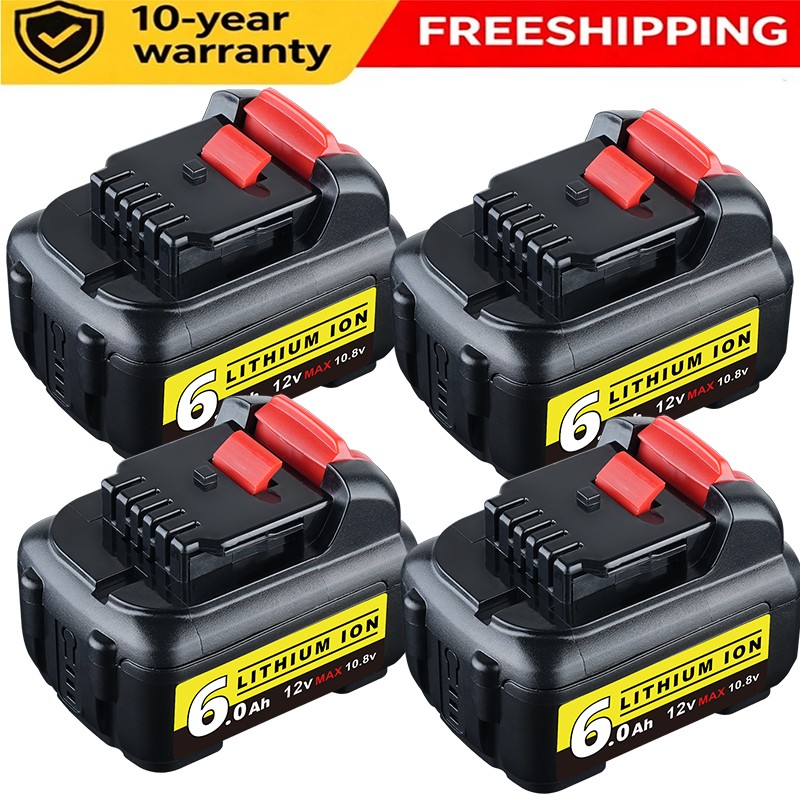 1/2/4pcs 6.0Ah 10.8V 12V Battery Li-ion for DCB121 DCB123 DCB120 Tools