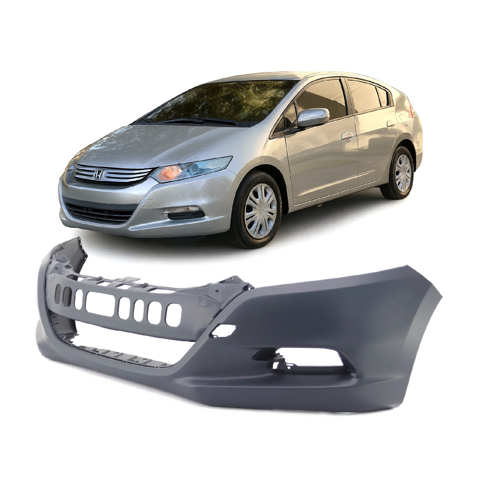 2010-2011 Honda Insight Primed Front Bumper Cover HO1000269 04711TM8A90ZZ