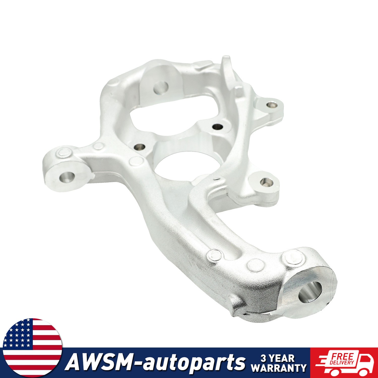 4WD Left Front Steering Knuckle 68265013AA For Dodge 2019-23 Ram 1500 3.0L 5.7L