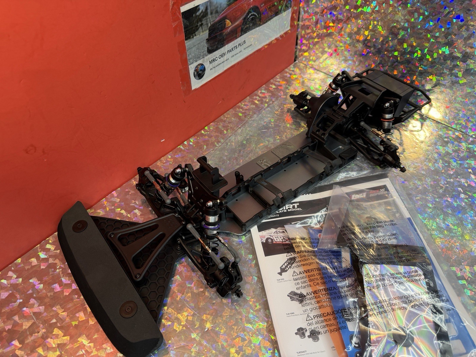 Losi 22S Dirt Late Model 1/10 2WD  Dirt Oval Summit Racing Roller Chassis Slider