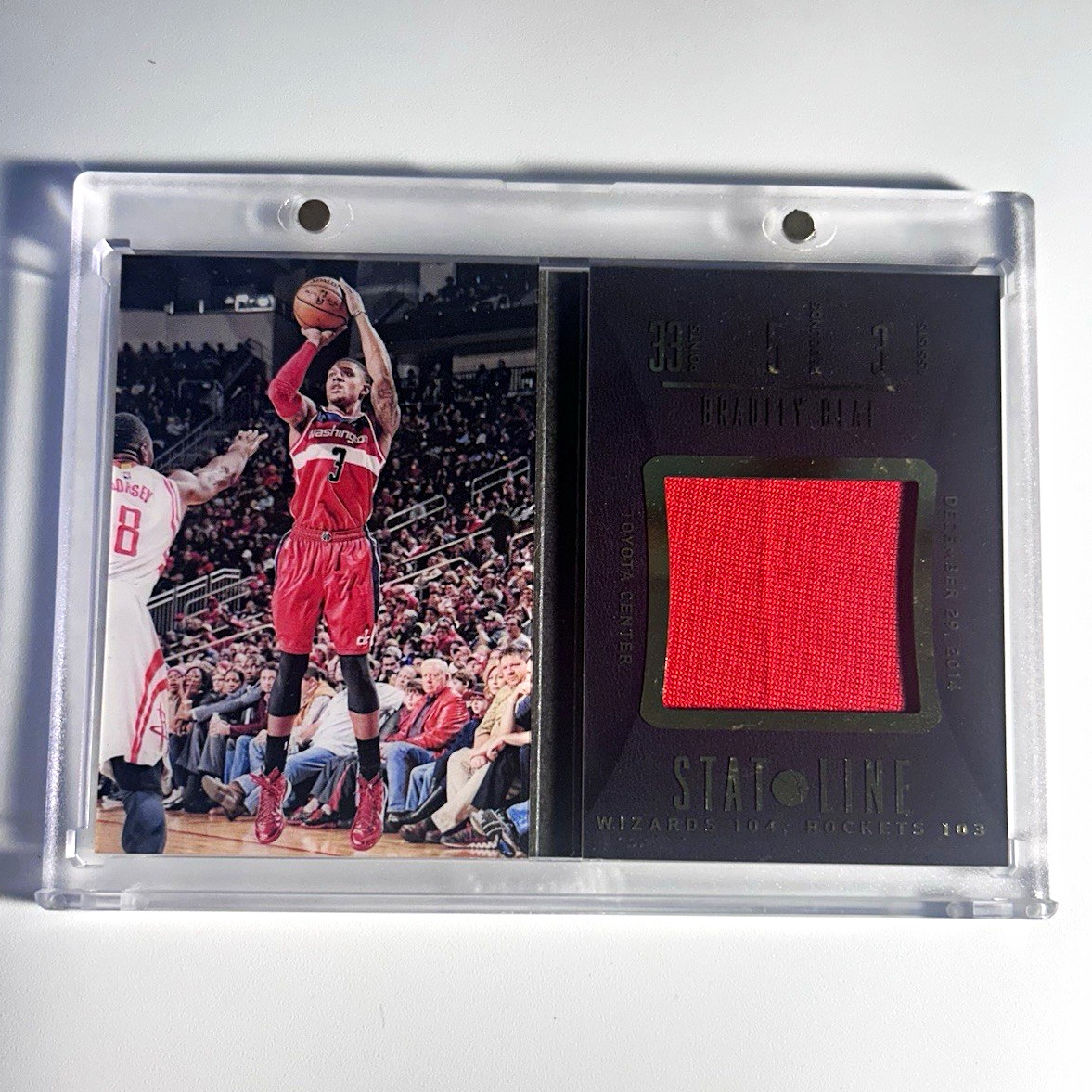 Panini 2014-15 Preferred Stat Line Memorabilia Booklets Beal #16 /99 Wizards