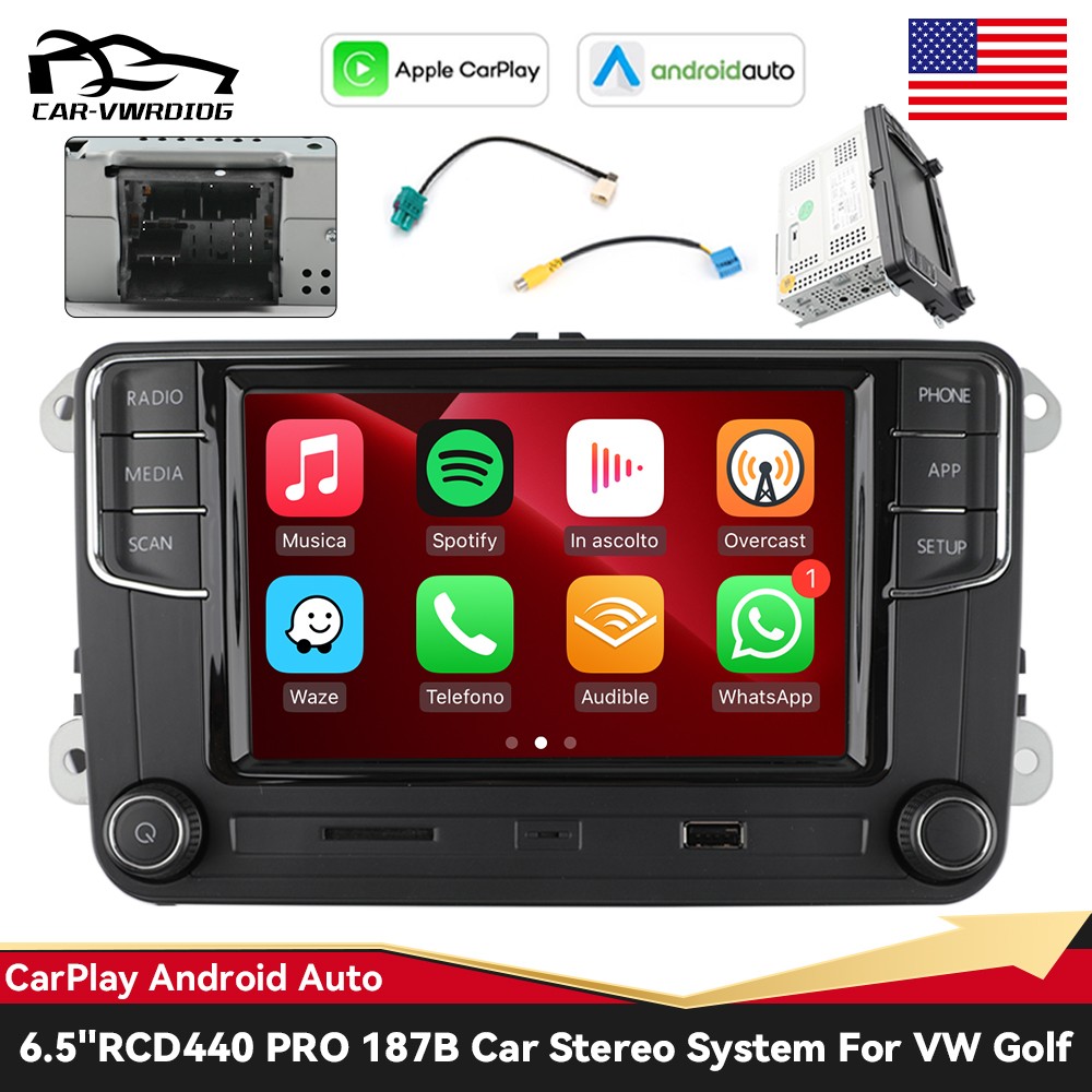 NONAME MIB Radio Carplay Android Auto RCD440 PRO RCD360 PRO2 For VW Golf Caddy