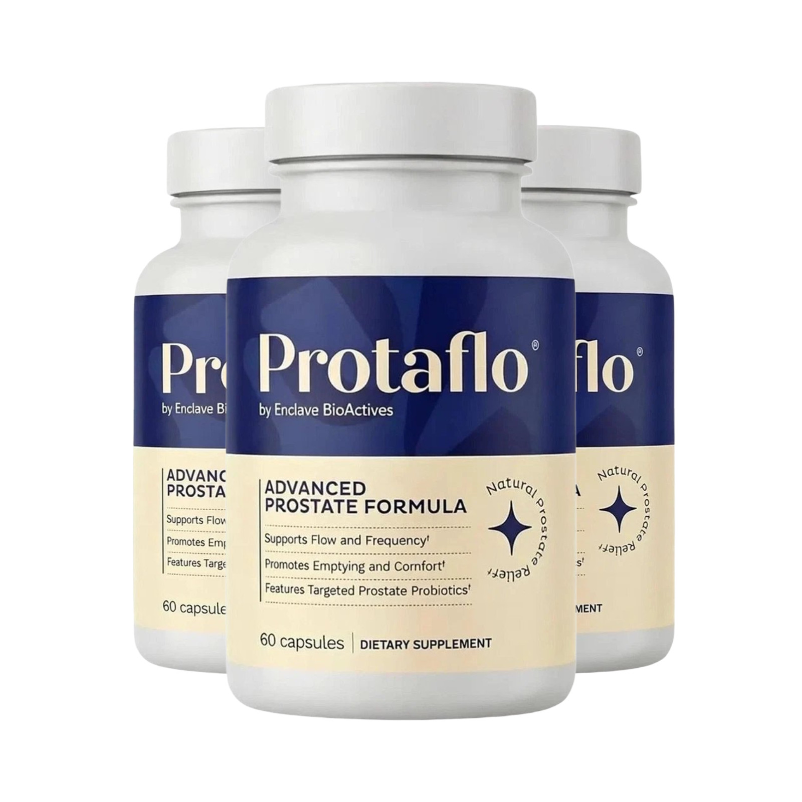 3-Pack ProtaFlo Capsules - Protaflow Advanced Daily Prostate Support - 180 Caps