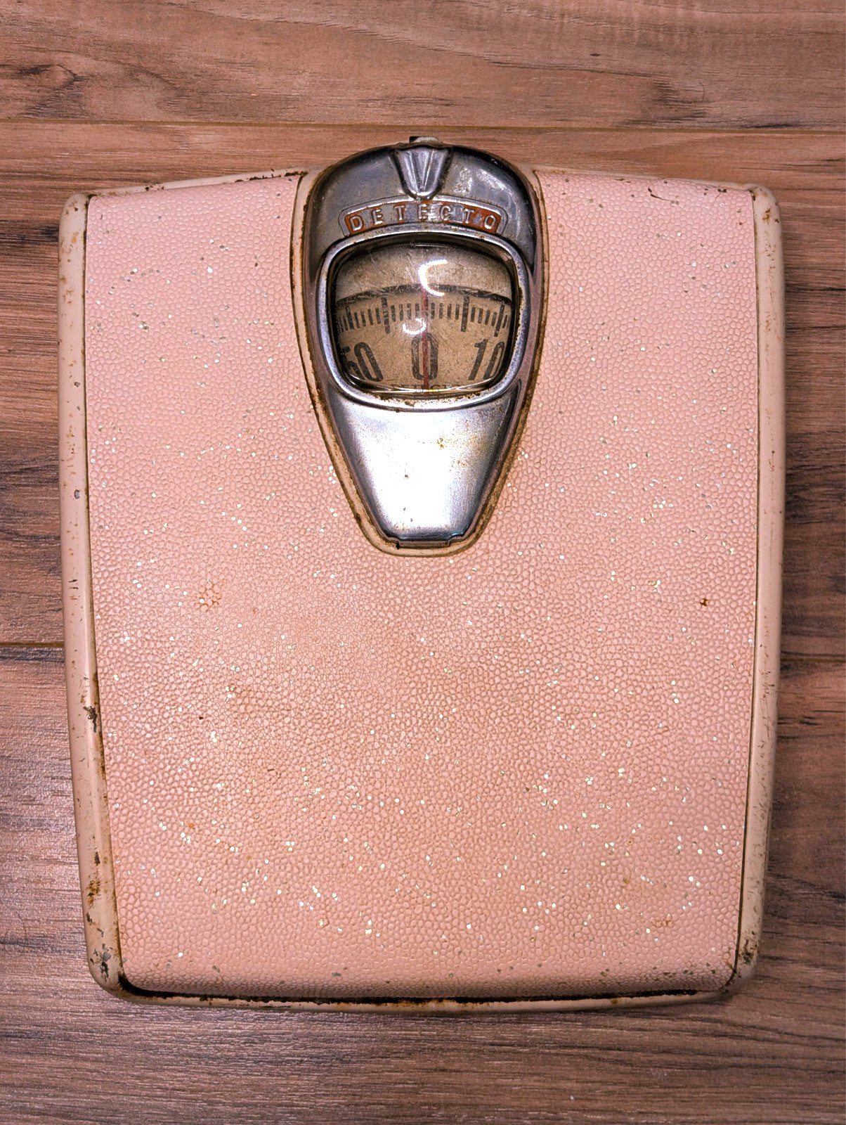 Detecto Bathroom Scale - Vintage 1950s Pink Bubble Bathroom Scale Mid Century