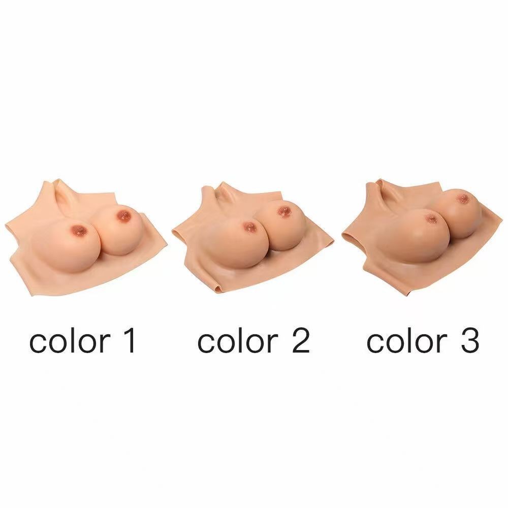 Realistic C-G Cup Silicone Breast Forms Breast Plate Fake Boobs For Crossdresser