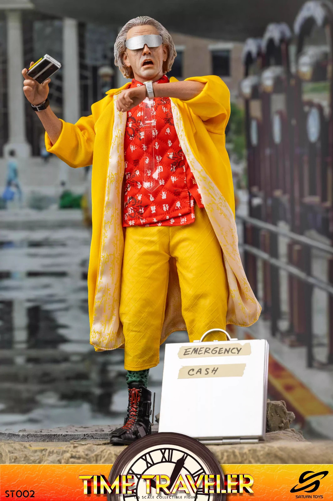 SaturnToys ST002 1/6 Back To The Future Dr. Emmett Brown Time Traveler In Stock
