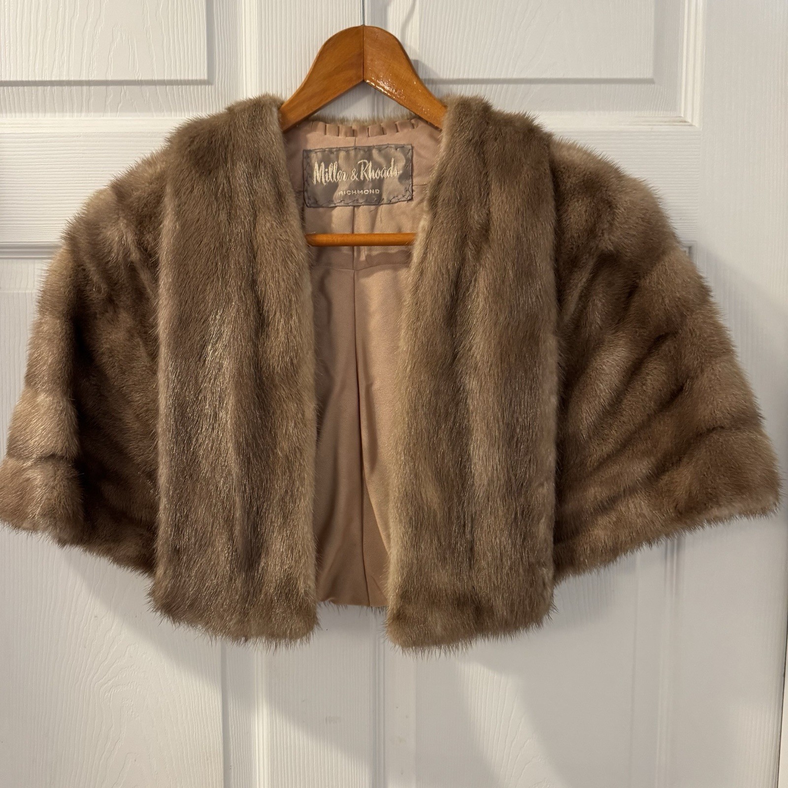 Vintage 1950\'s Miller & Rhoads  Real Blonde Mink Fur Stole One Size