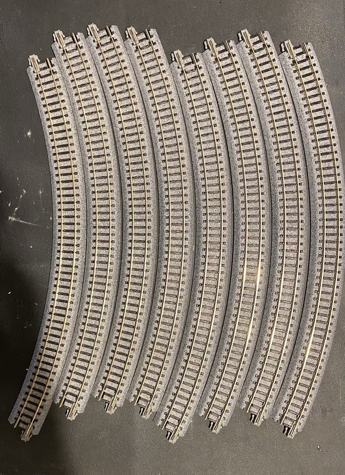 N Scale Kato track R348-45, radius curves, lot of 8