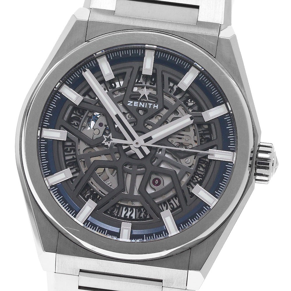 ZENITH Defy 95.9000.670/78.M9000 Date skeleton Dial Automatic Men's Watch_973244